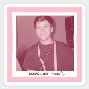 Georgenotfound pink Sticker